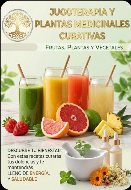 🌿 JUGOTERAPIA: El Poder Sanador de las Plantas y la Naturaleza 🥤✨
